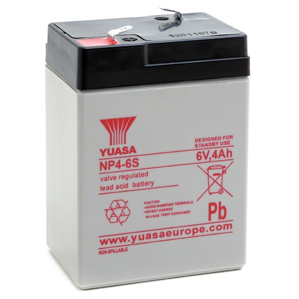Batterie Yuasa NP4-6 6V 4AH