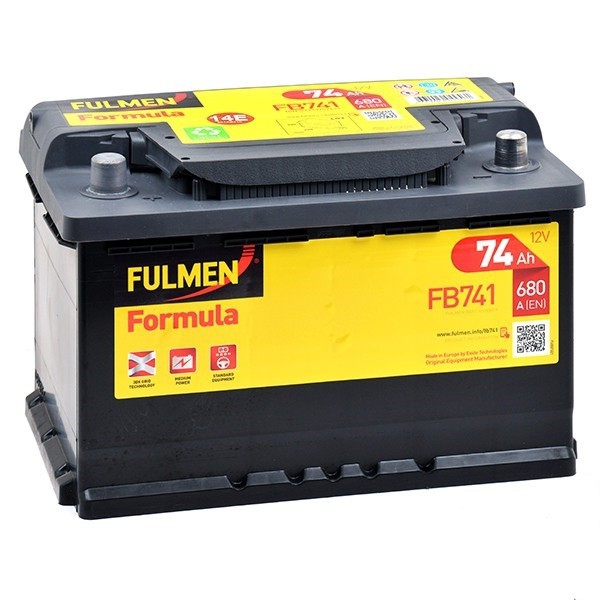 Batterie Fulltech 12V 70AH 760A AGM +D Batt70700 