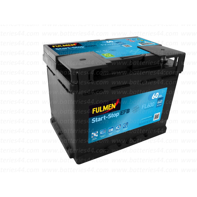 Batería de Arranque FULMEN Start-Stop EFB FL600 12V 60Ah 640A