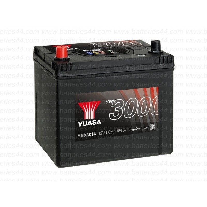 Batterie Yuasa YBX3014 12V 60AH 450A