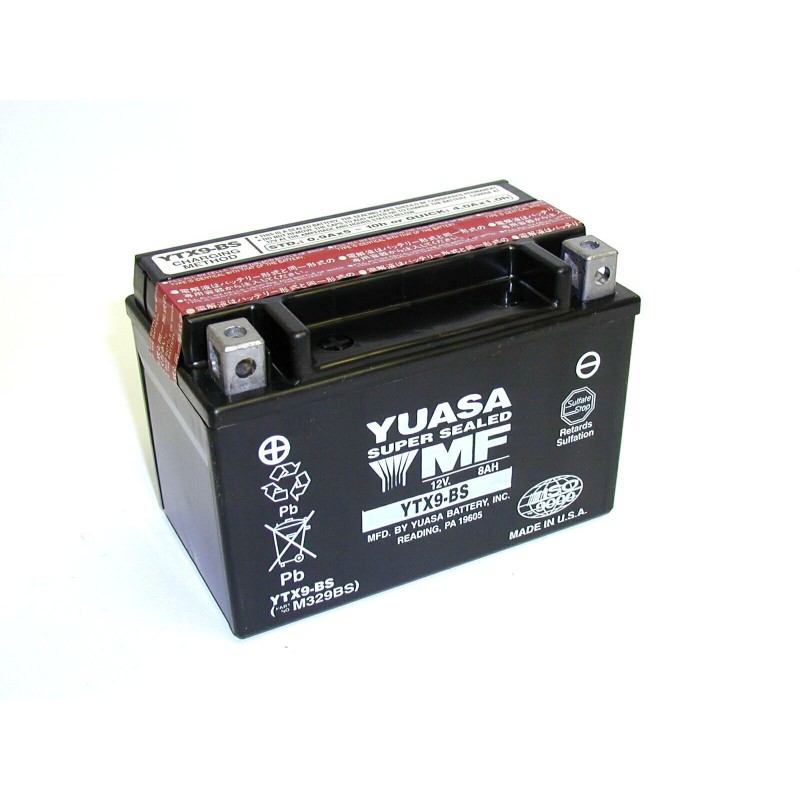 Batterie moto YUASA YTX9-BS 12V 8,4AH 135A