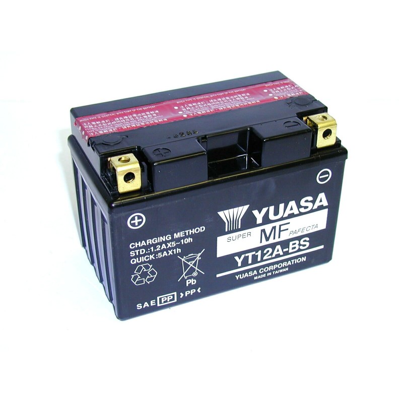 Batterie moto YUASA YT12B -BS 12V 10AH