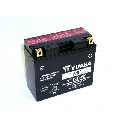 Yuasa YT12B-BS 12V 10Ah Battery – Fits Ducati 848 2008-2010 – Japan Made