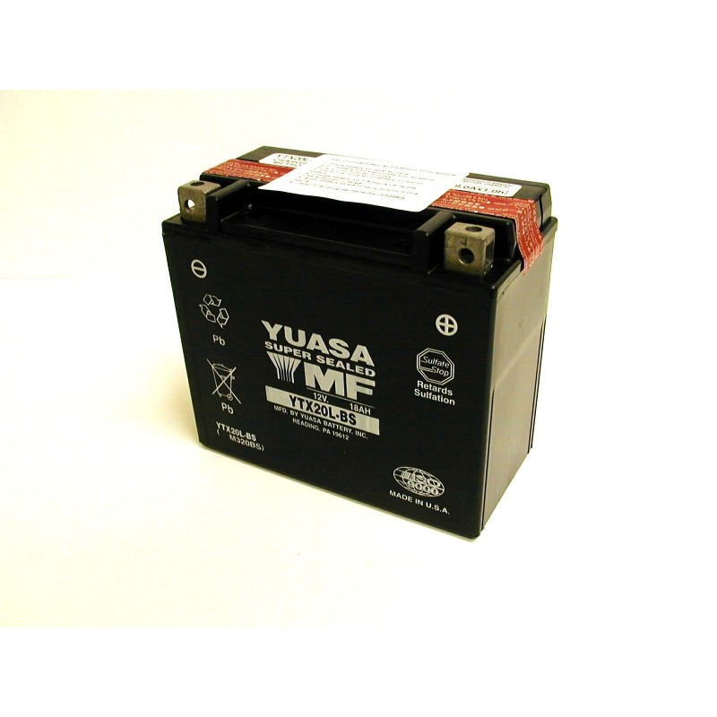 Batterie moto YUASA YTX20L-BS 12V 18AH