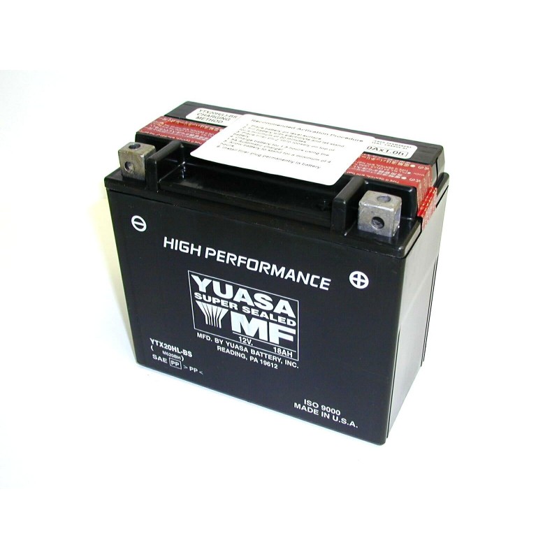 Batterie moto Yuasa YTX20L-BS 12V 18AH 310A