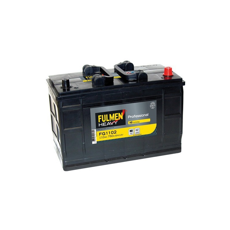Batterie Fulmen FG1102 12V 115AH 750A IVECO - 349x175x235 MM - D02