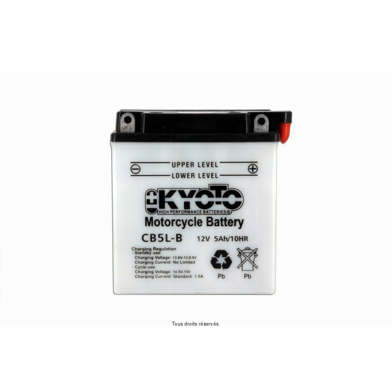 Batterie moto Kyoto YB5L-B 12V 4AH