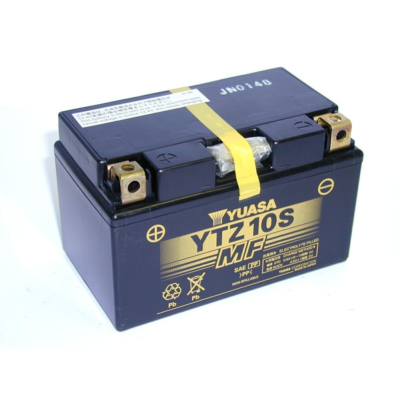 Batterie moto YUASA YTZ10S Gel 12V 9AH Haute Performance 12V 9AH 190A