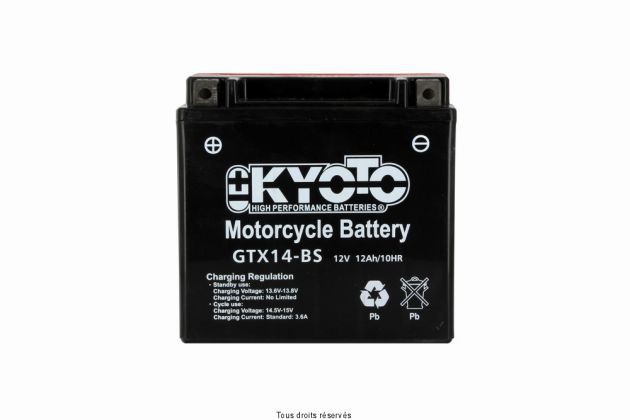 Batterie moto YTX14-BS 12V...