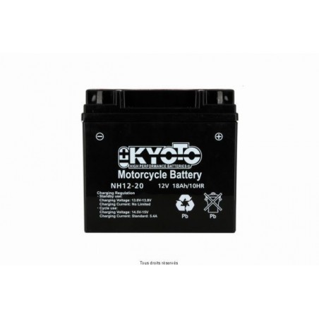 Numax Batterie Moto Premium AGM NH1220 12V 20Ah 275A - Petite Et Haute Performance