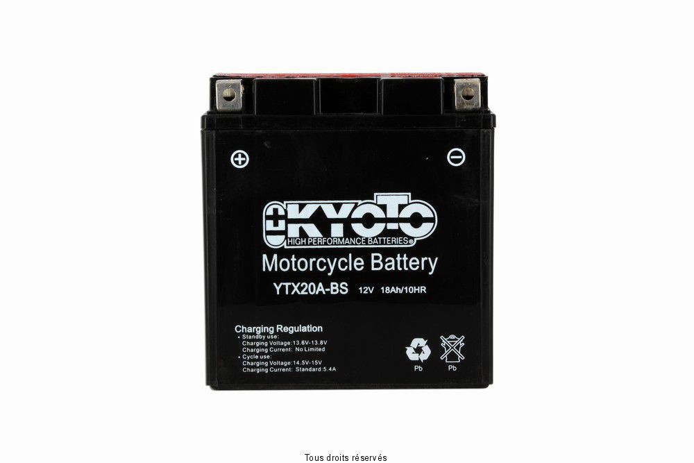 Batterie moto YTX20A-BS 12V...