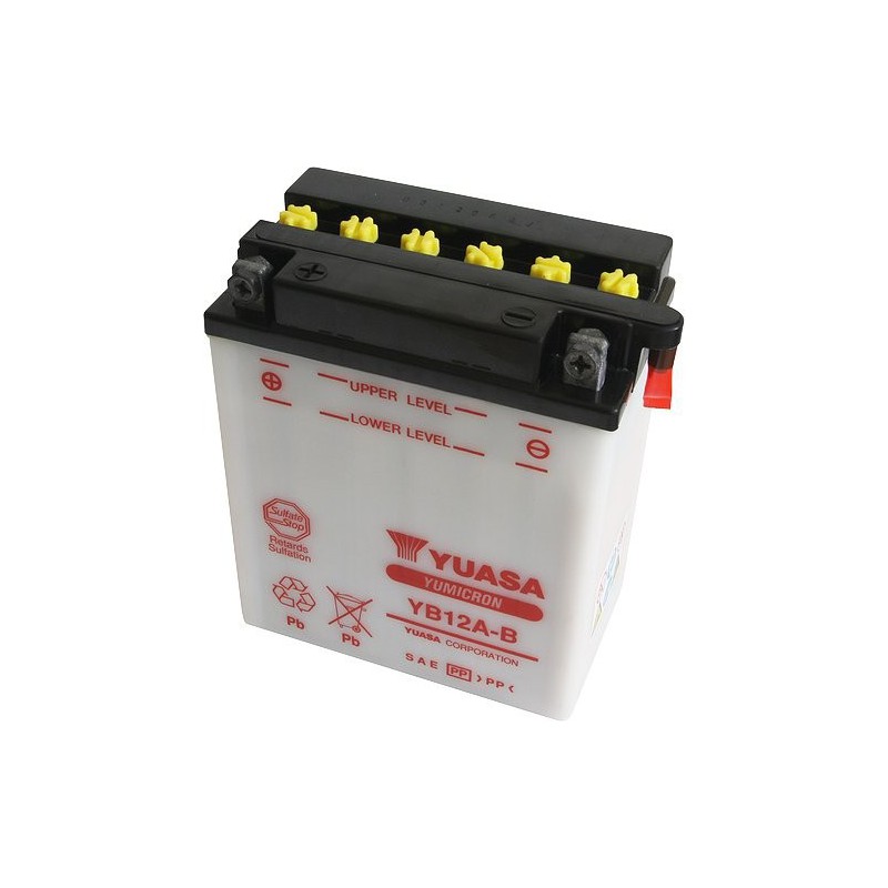 Batterie moto YB12A-A 12V / 12Ah - Cdiscount Auto