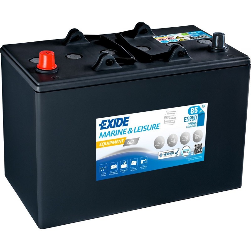 Batterie décharge lente EXIDE GEL ES950 12V 85AH