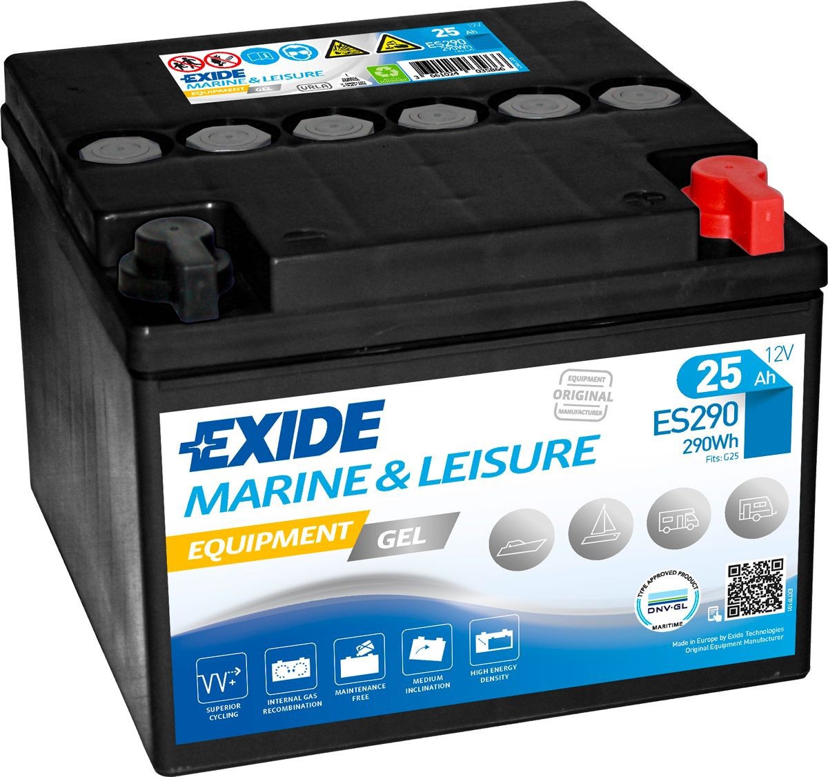 Batterie Exide Gel ES290...