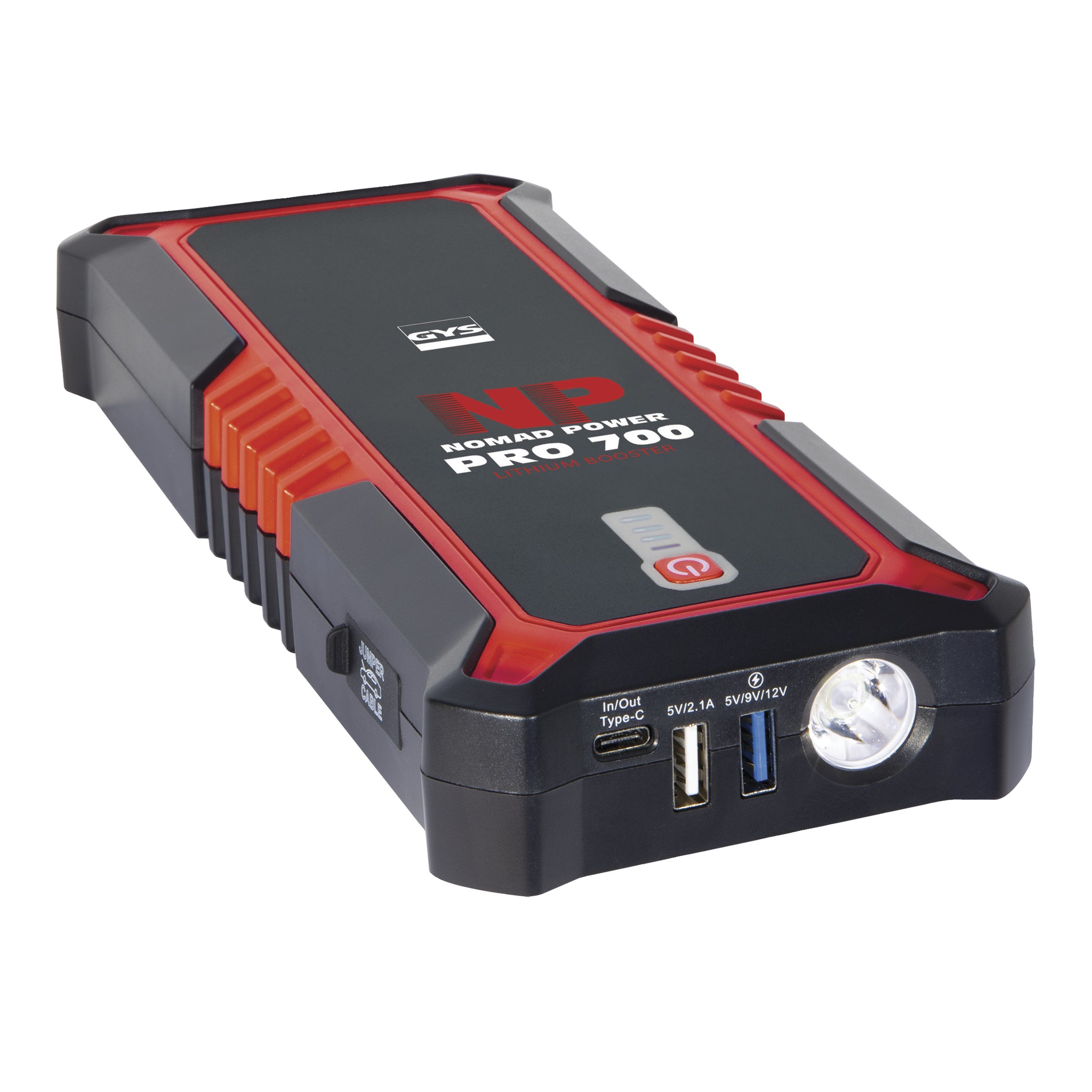 gyspack Pro 12.24 Professional battery booster, 230 V, 2x12 V, 20 A