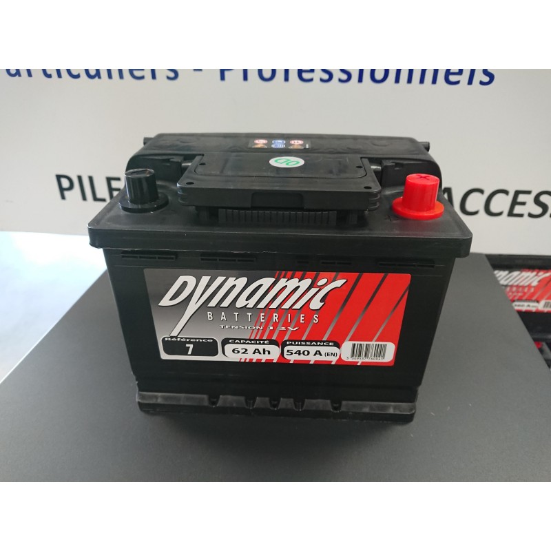 Batterie démarrage Dynamic 12V 62AH 540A
