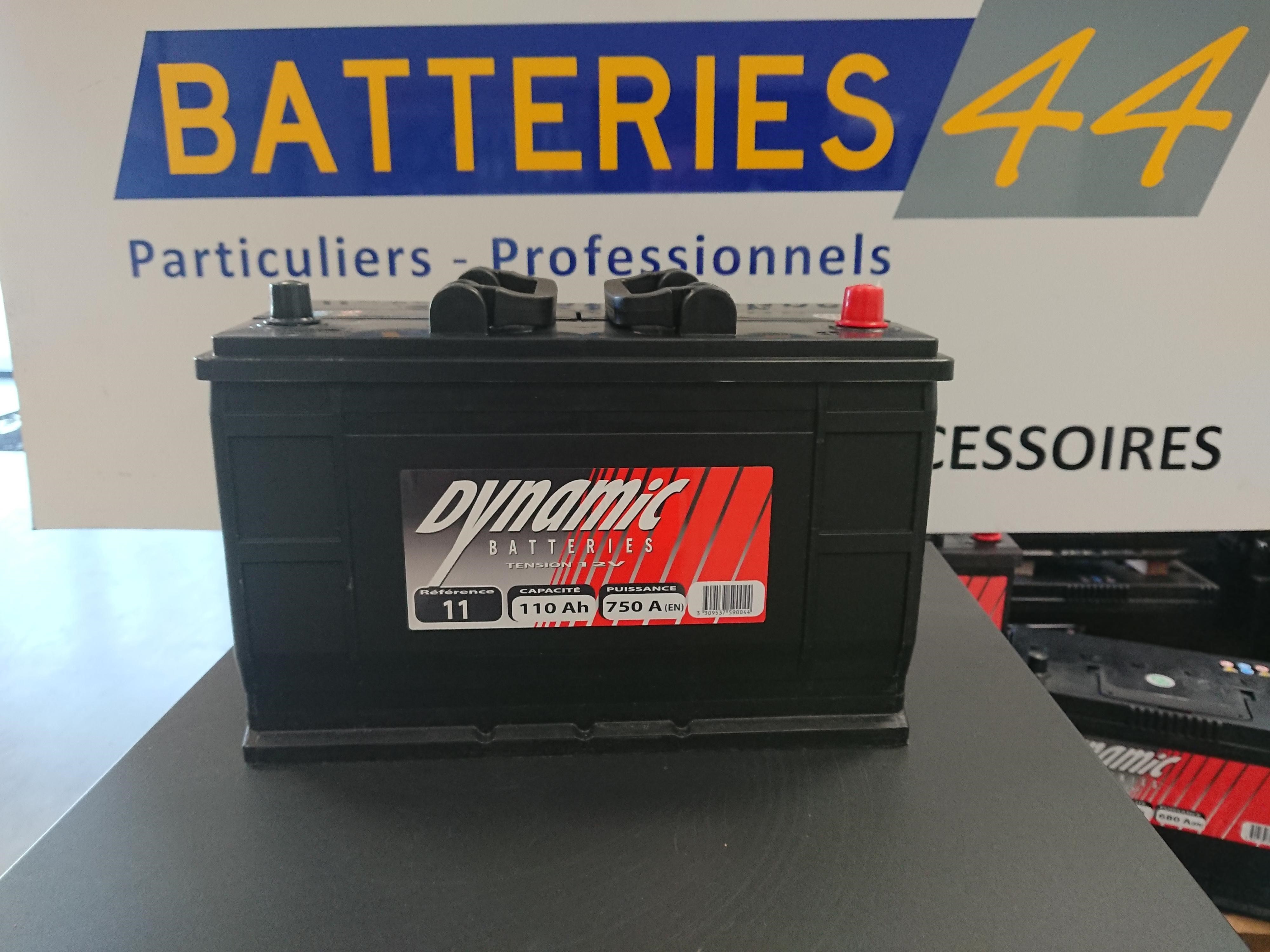 BATTERIE DEMARRAGE 12V 100Ah-720A + à Droite Type Japonaise Borne Classique  - Batterie Multi Services