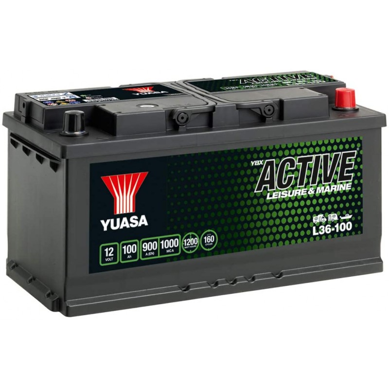 Batterie décharge lente Yuasa L36100 12V 100AH