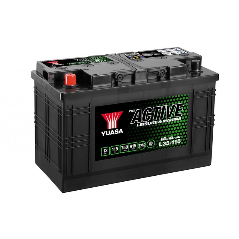 Batterie décharge lente Yuasa Leisure & Marine 12V 115AH L35-115