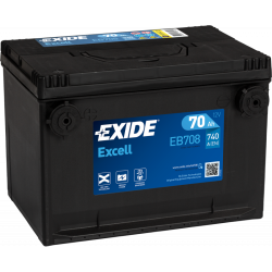Batterie bornes US Exide Excell EB758 12V 75AH 770A