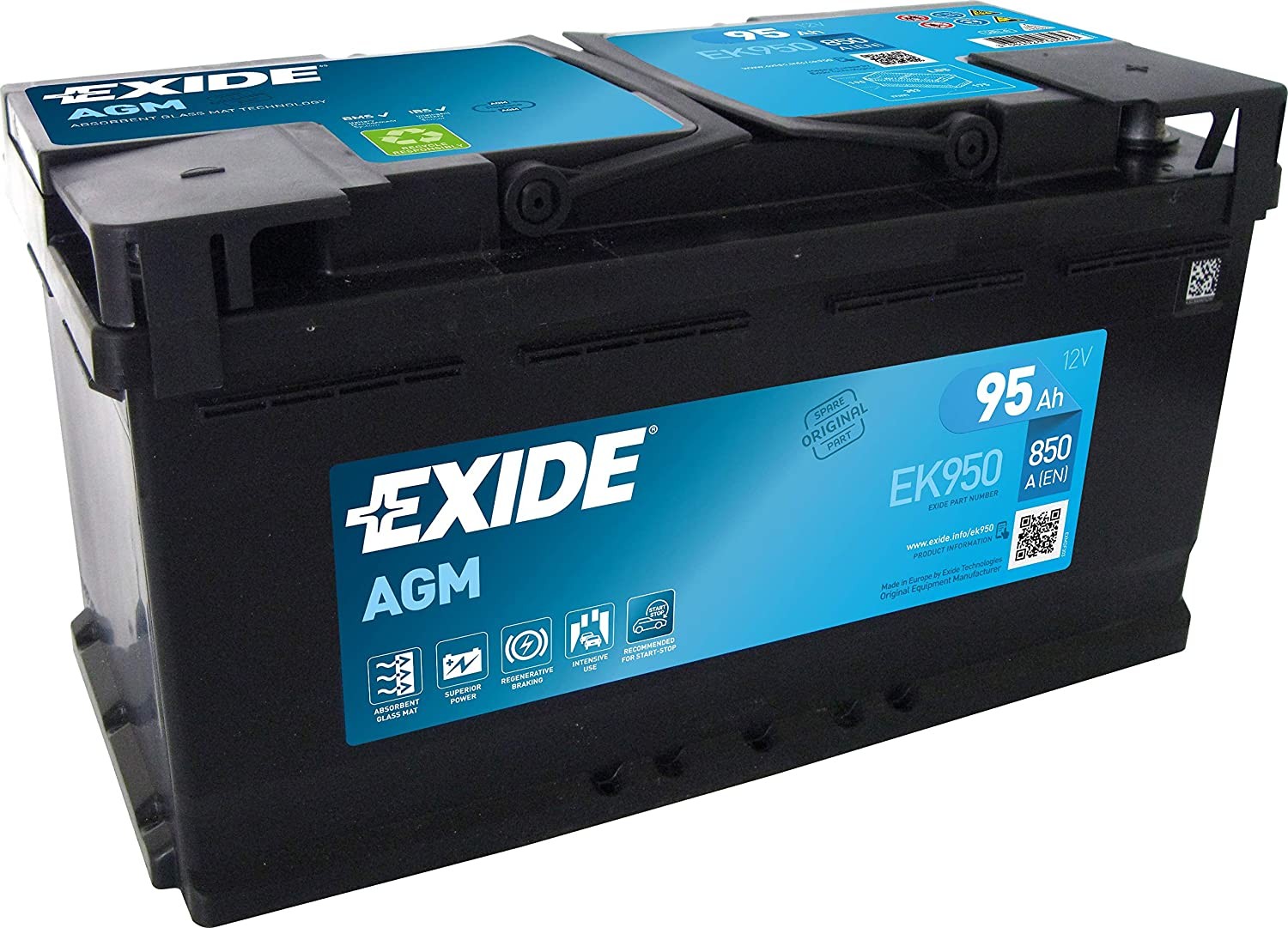 Batterie EXIDE AGM Start &...