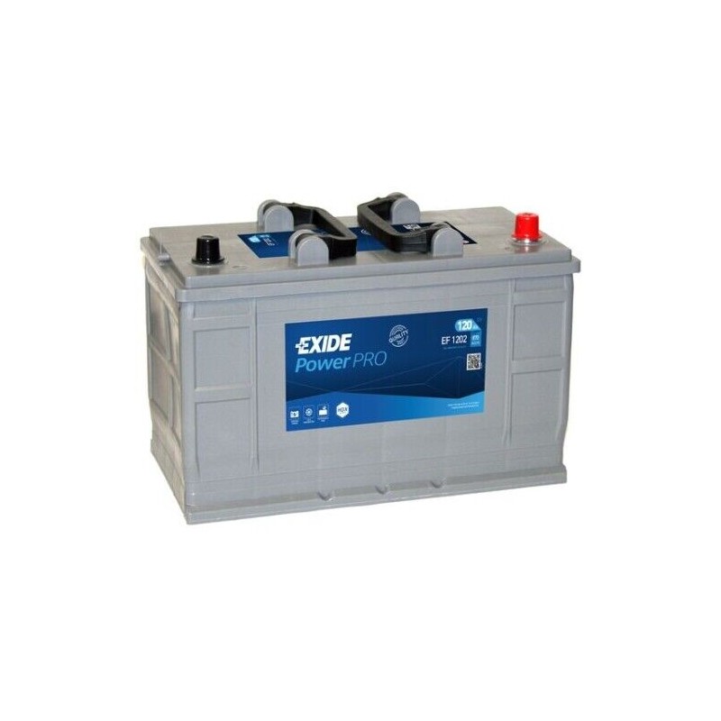 Batterie Exide Fulmen Power Pro EF1202/FF1202 12V 120AH 870A - 349x175x190  MM - D02