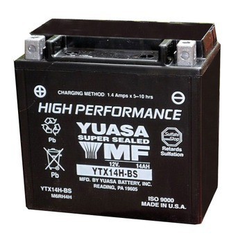 Batterie moto Lithium 12V 12AH YTX14-BS / YTX14A-BS / HJTX14H